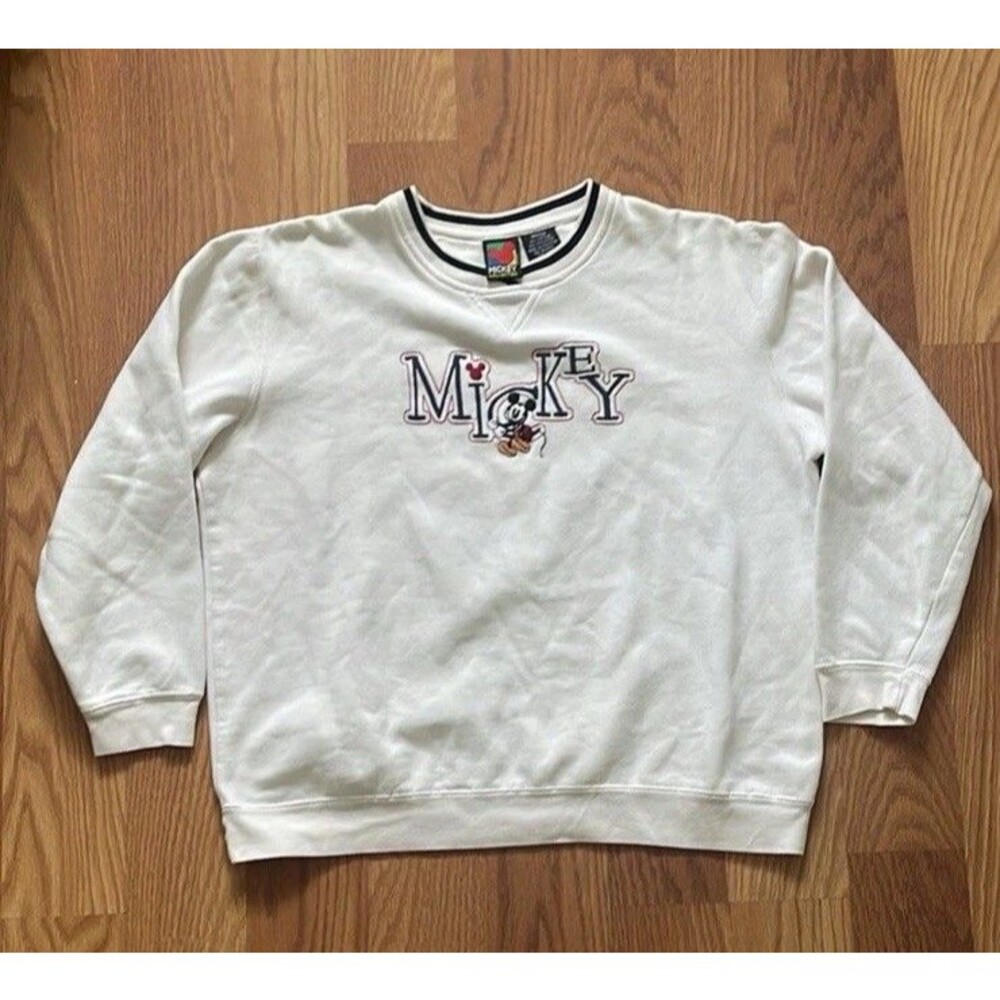 90s Vintage Mickey Unlimited Embroidered Jerry Leigh Pullover Medium